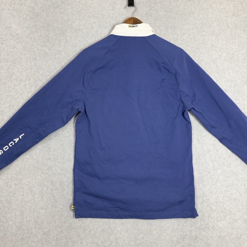 Lacoste Sailing Gear Long Sleeve Rugby Polo Shirt Blue Nautical Streetwear Large - Picture 6 of 15